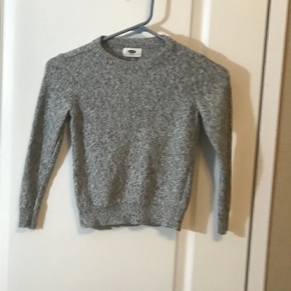 Old Navy Size 5 Pullover Sweater Gray White